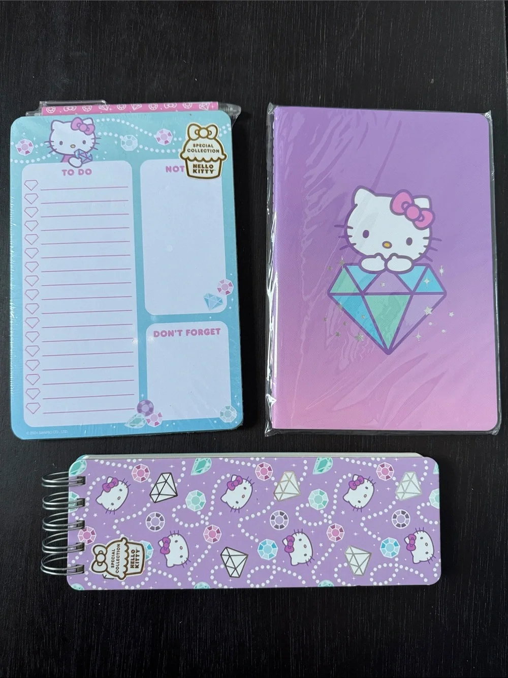 Hello Kitty Jewel Stationery Trio